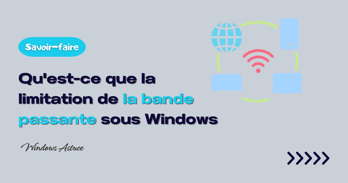 WiseCleaner_Fr's tweet image. 🔍 Qu’est-ce que la limitation de la bande passante sous Windows ?

📘 À lire ici : bit.ly/3OQq3MC

#Windows #Internet #réseau #Tutoriel #TechTips #TPMP