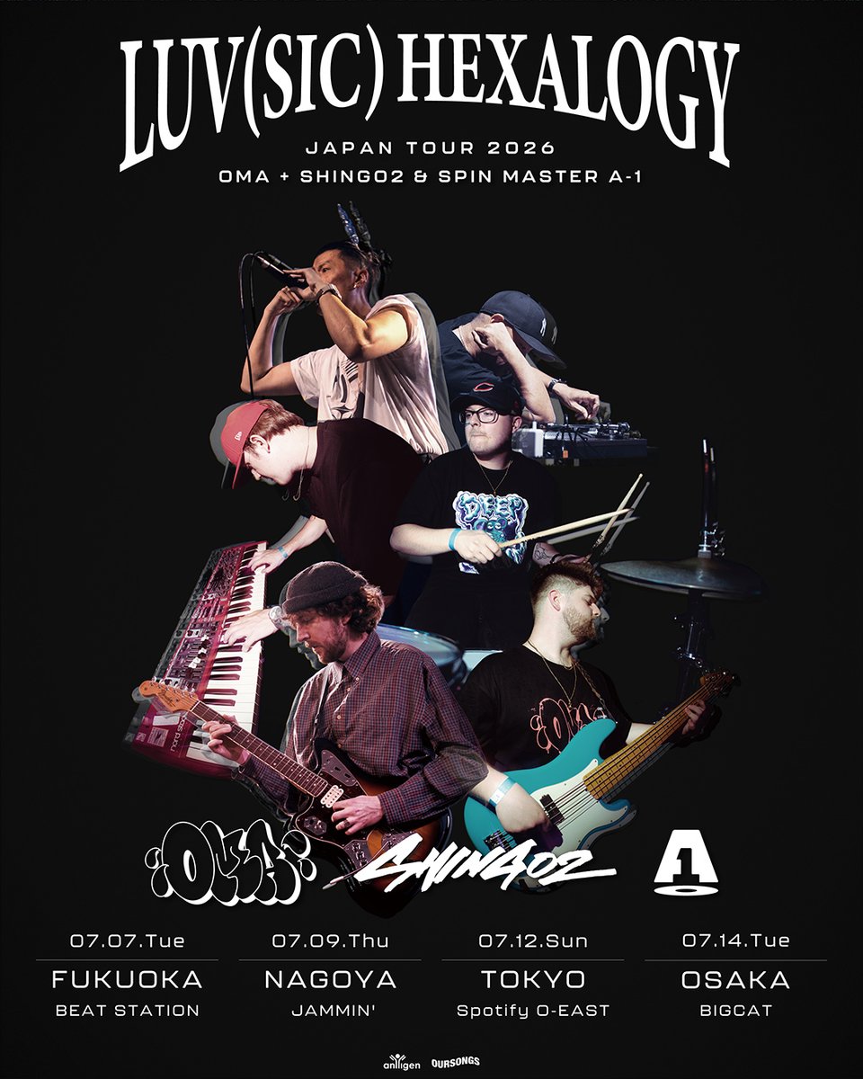 LUV(SIC) HEXALOGY JAPAN TOUR 2026 ＼ OMA + Shing02 & SPIN MASTER A