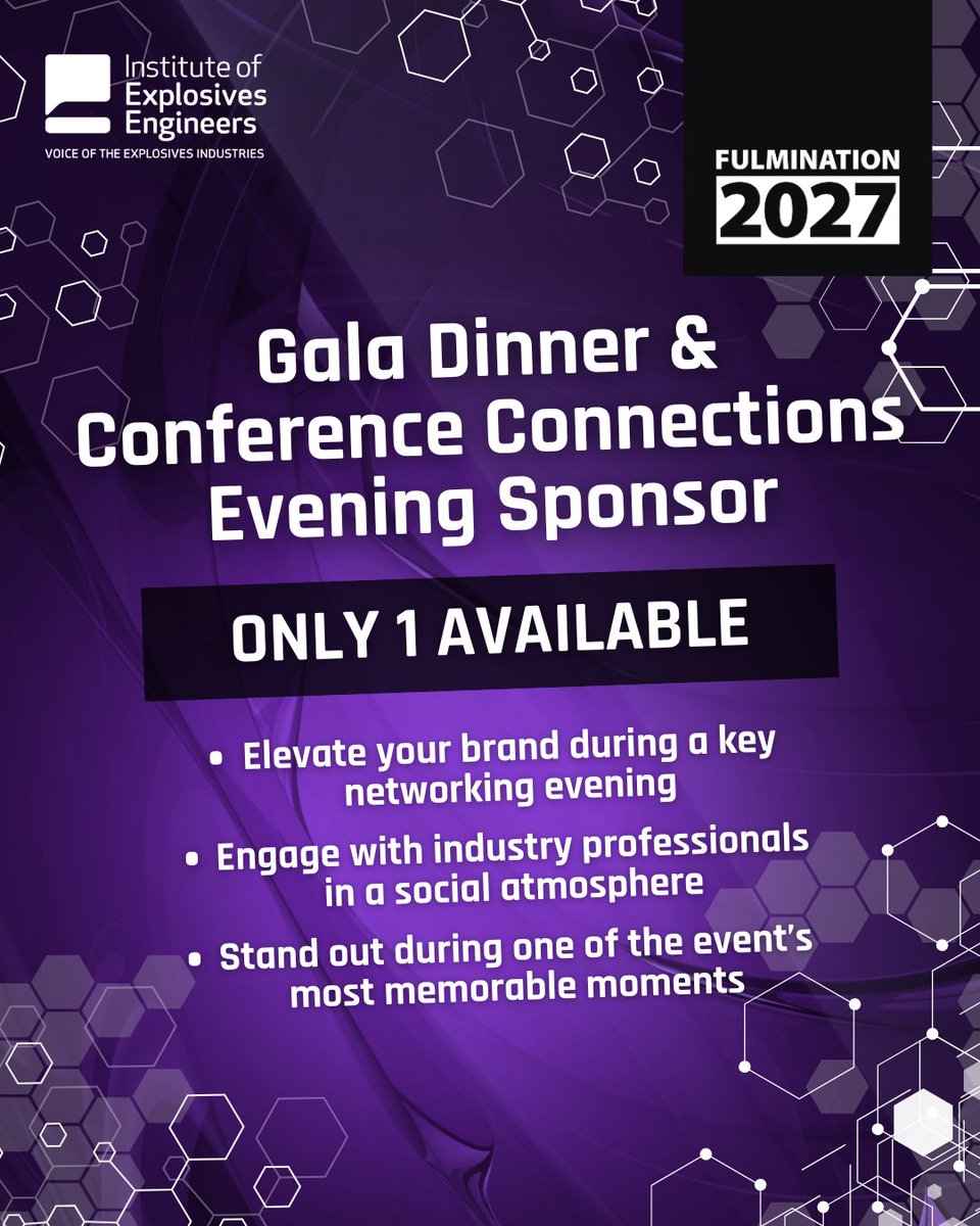 fulmination2027's tweet photo. There is only 1 Gala Dinner &amp; Conference Connections Evening Package available for #Fulmination2027 🌙
👉 For more details visit https://t.co/asmtxKLJ1d

#IEXPE #Fulmination2027 #Networking #IndustryLeaders #SponsorshipOpportunity https://t.co/b9WSrSnwcx