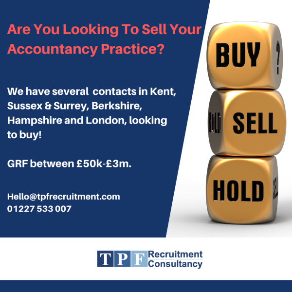 RecruitmentTpf's tweet image. Are you looking to sell your accountancy practice or clients? We have several clients across the South who are looking to acquire new clients and we'd love to introduce you. Please get in touch to find out more!
hello@tpfrecuritment.com
01227 533 007

 #accountancy #charte...