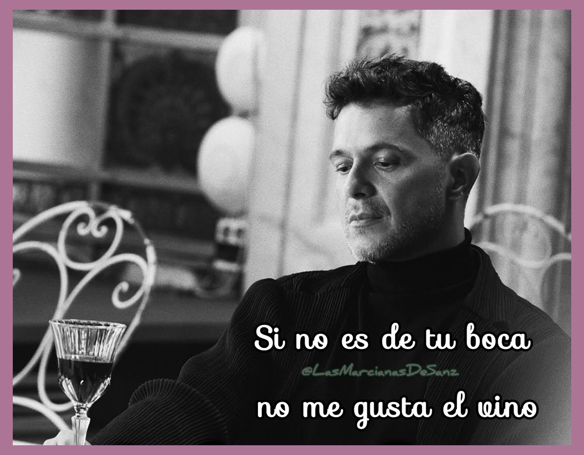 MarcianasDeSanz's tweet photo. Y no es que no pueda vivir sin ti 💓 Es que prefiero que sea contigo 🥹 En otra cama no se duerme igual 🫦
Si no es de tu boca, no me gusta el vino🍷
#ElVinoDeTuBoca
#Esenciales
@AlejandroSanz
#OficialFams
#LoNuestroEsDeOtroPlaneta 👽
#LasMarcianasDeSanz
#AlejandroSanz https://t.co/TnnpbGmDLr