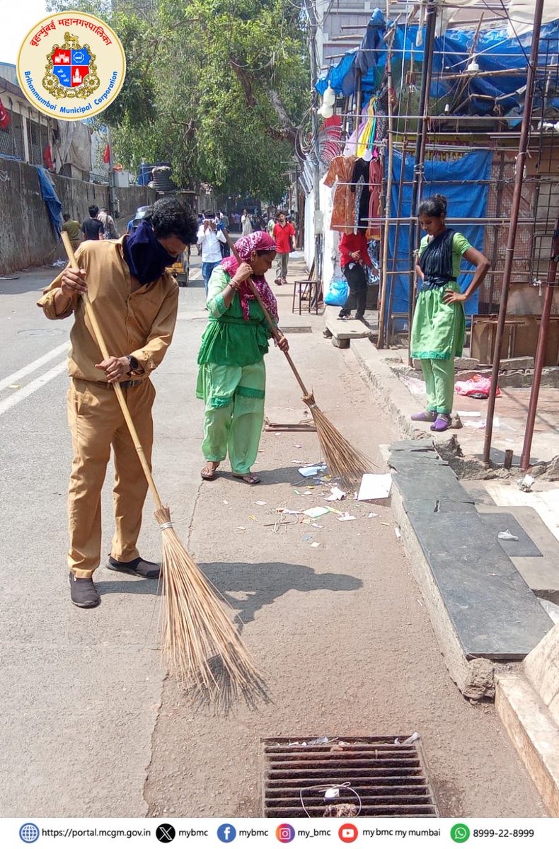 mybmcwardKW's tweet image. इतर विभागीय अधिकारी आणि कर्मचारी यांच्या माध्यमातून स्वच्छता मोहीम राबविण्यात आली.🧹(२/२)

#CleanMumbai
#CleanlinessDrive
#स्वच्छमुंबई
#MyBMCUpdates