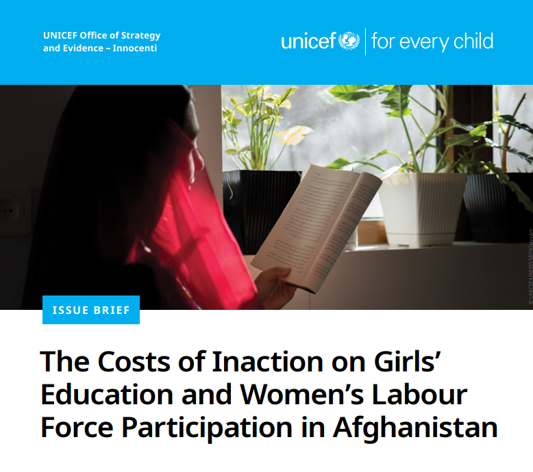 airnewsalerts's tweet image. #UNICEF warned that #Afghanistan risks losing up to 20,000 women teachers and 5,400 healthcare workers by 2030. 

🔖 In its latest analysis titled “The Cost of Inaction on Girls’ Education and Women’s Labour Force Participation in Afghanistan, the UNICEF said that female