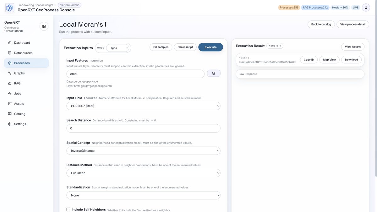 mapplus's tweet photo. Currently building OpenGXT for GeoAI — a graph-based GeoAI platform for the next generation of spatial analysis.

Prompts become workflows.
Workflows become reusable geospatial intelligence.
#OpenGXT #GeoAI #GIS #SpatialAnalysis #GeospatialAI https://t.co/EN9ckwdtFj