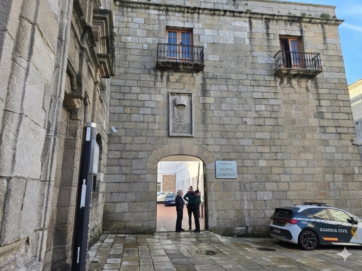 AUGC_Comunica's tweet photo. Mientras Aldama, Abalos, Koldo y compañía son juzgados por graves delitos contra la hacienda pública estamos con @augc_juridico en el Tribunal Militar de Coruña acompañando a dos guardias civiles (un teniente y un cabo) a los que esta anomalía democrática pide hasta 2 años de prisión.

Todo en orden...