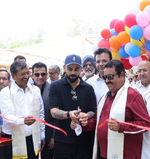 Virat Kohli and his childhood coach inaugurated an academy in Delhi.