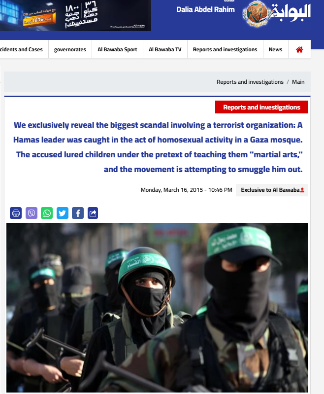 AdinHaykin1's tweet image. None of this is new,

Arab media reported on Hamas' pedophilia and rape network over a decade ago

albawabhnews.com/1174961