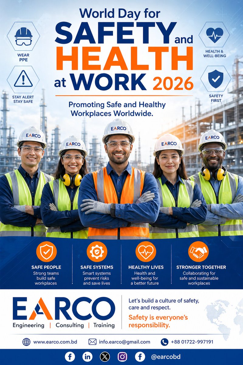 earcobd's tweet photo. World Day for Safety and Health at Work 2026. https://t.co/VcT4mzQeue