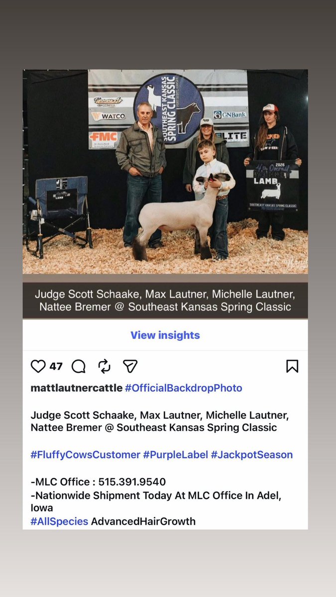 mattlautner's tweet image. #Iowa 

Shouting Out Wolf Club Lambs Of Scranton, Iowa 

Lambs Placed By Jacob Wallace: Glidden, Iowa

Sired By Follow Me 

#Exciting #SpringJackpotSeason

#FunFact 
Michelle &amp;amp; Matt Lautner Grew Up 10 Minutes From Wolf Club Lambs In Greene County Iowa #HomeCounty