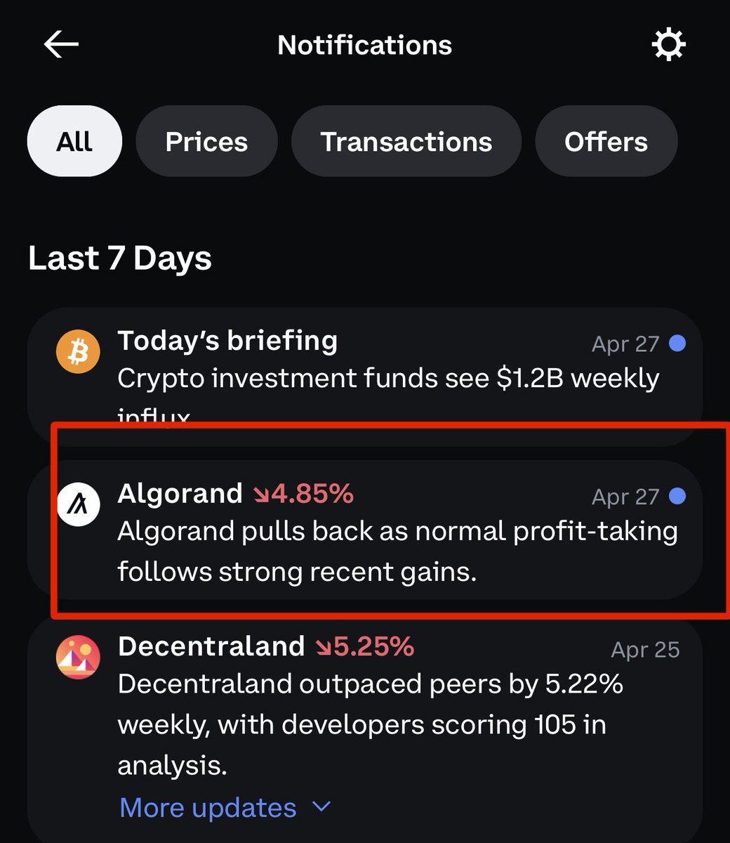 third_deviation's tweet image. Even #Coinbase knows what’s up with $ALGO. Normal profit-taking…and then back to gains!