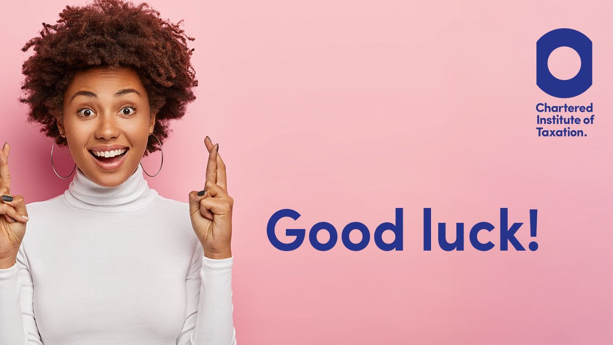 CIOTNews's tweet image. 🍀🤞Best of luck to all CTA students sitting exams this week. Fingers crossed for great results. You've got this!

#CTA #CTAexams #goodluck
