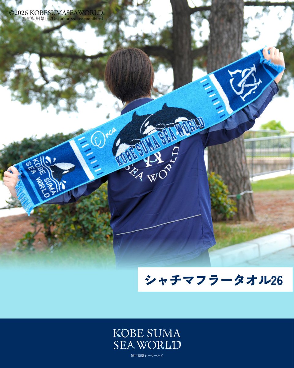 本日販売開始！ スタディアム販売限定タオル 「シャチマフラータオル26
