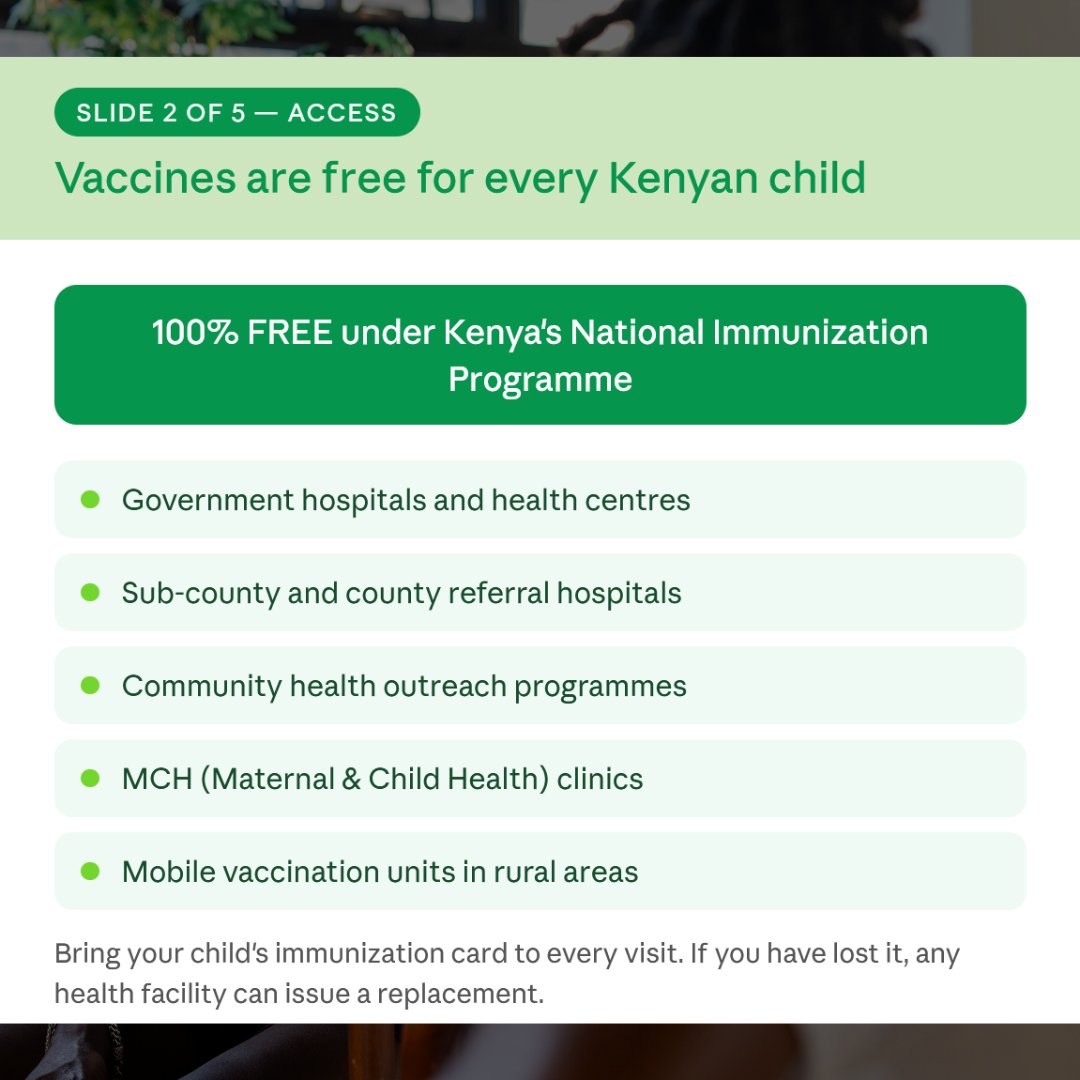 nalsa_k's tweet photo. During World Immunization Week, we recognize the critical role of routine immunization in protecting individuals, families, and communities from preventable diseases.
Protect every child. Strengthen every system.
#NALSAKenya #NALSAKEmpowers https://t.co/F9QmMn5iRl