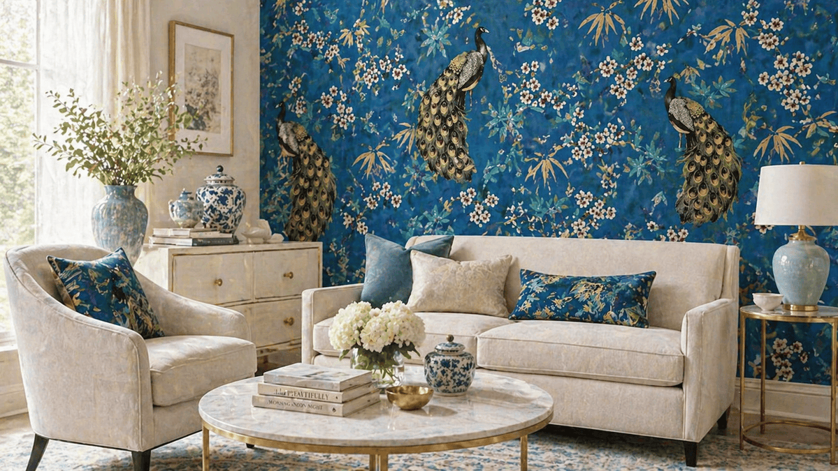 TWallcovering's tweet image. Transform your walls into a statement of elegance with this stunning peacock wallpaper 🦚✨

👉 shop now totalwallcovering.com/p118552/takara… 

#interiorinspiration #livingroomdecor #homeinteriors 
#livingroominspo #homedecoressentials
