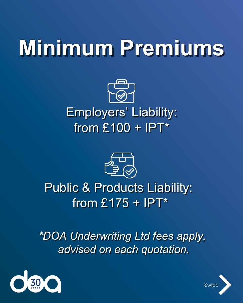 doa_insurance's tweet image. General Liability: The Numbers You Actually Need

Swipe to see a snapshot of our General Liability Limits &amp;amp; Minimum Premiums! ➡️

Our passion is your success!

#InsuranceBrokers #LiabilityInsurance #GeneralLiability