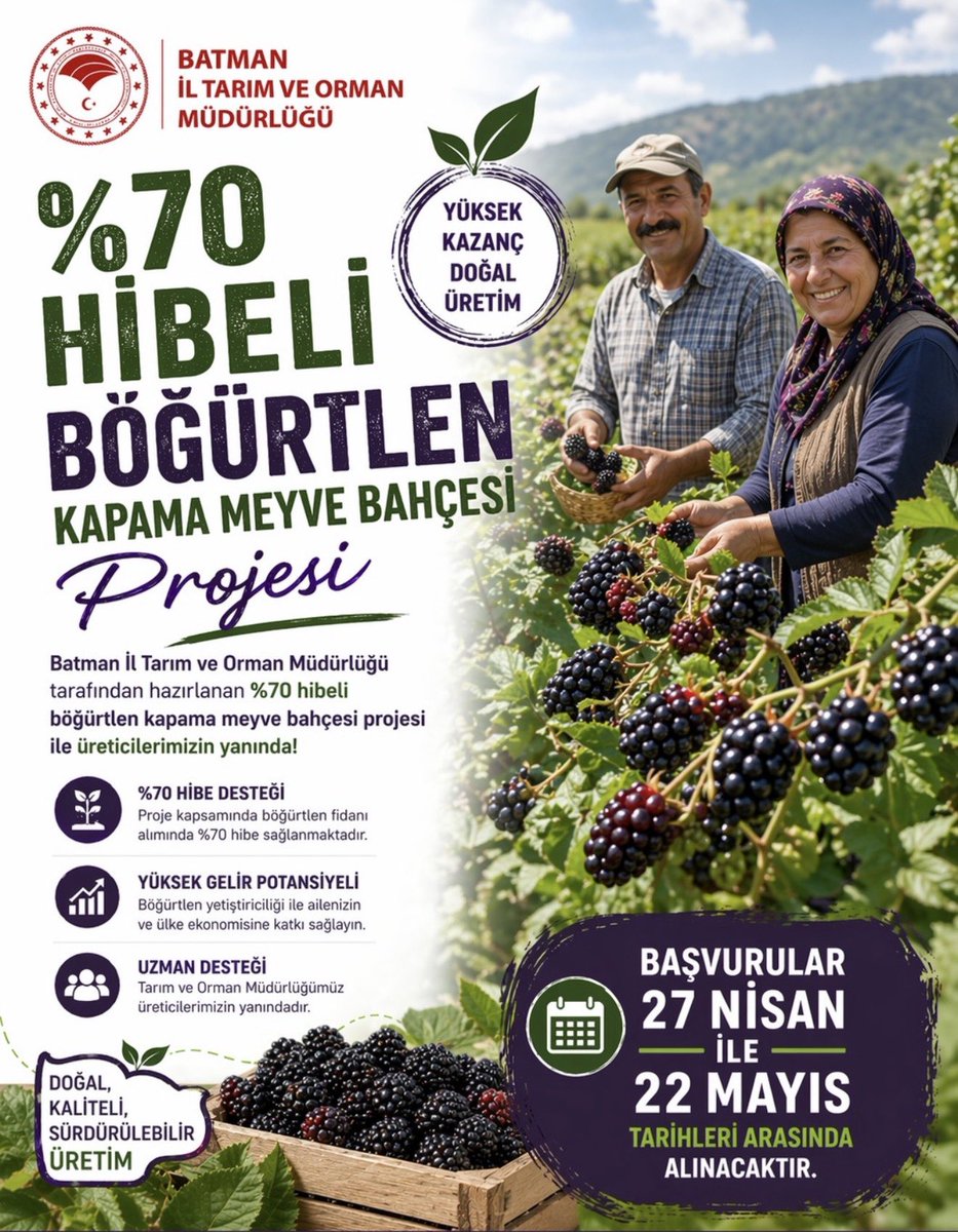 Batman İl Tarım ve Orman Müdürlüğü tweet media