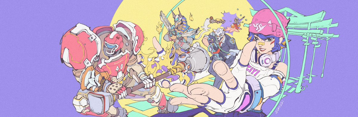 SCHUSIII's tweet photo. Squad assembled! documenting my comp team 🔥
#Overwatch #Ashe #Reinhardt #Reaper #Kiriko #Soldier76 https://t.co/lUFX5fgnPa