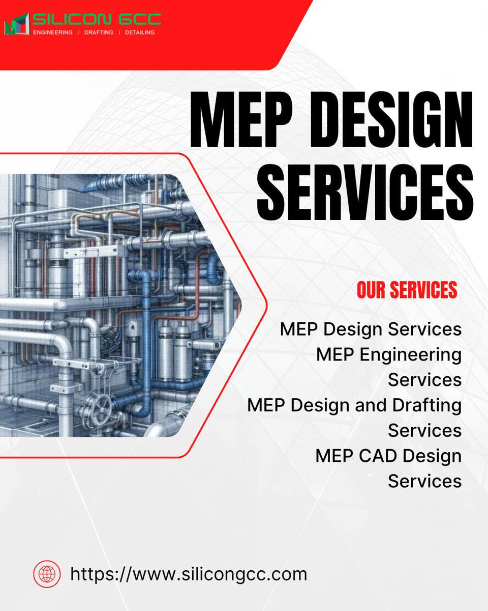 SilicongccUAE's tweet image. MEP Design Services in Abu Dhabi that connect every system seamlessly ⚙️📊

Efficient planning. Coordinated execution. Reliable performance. 

Visit us:
silicongcc.com/cad-services-d…
💡
#MEP ⚙️ #AbuDhabi  #Engineering ⚙️ #Constructio #Design 📐