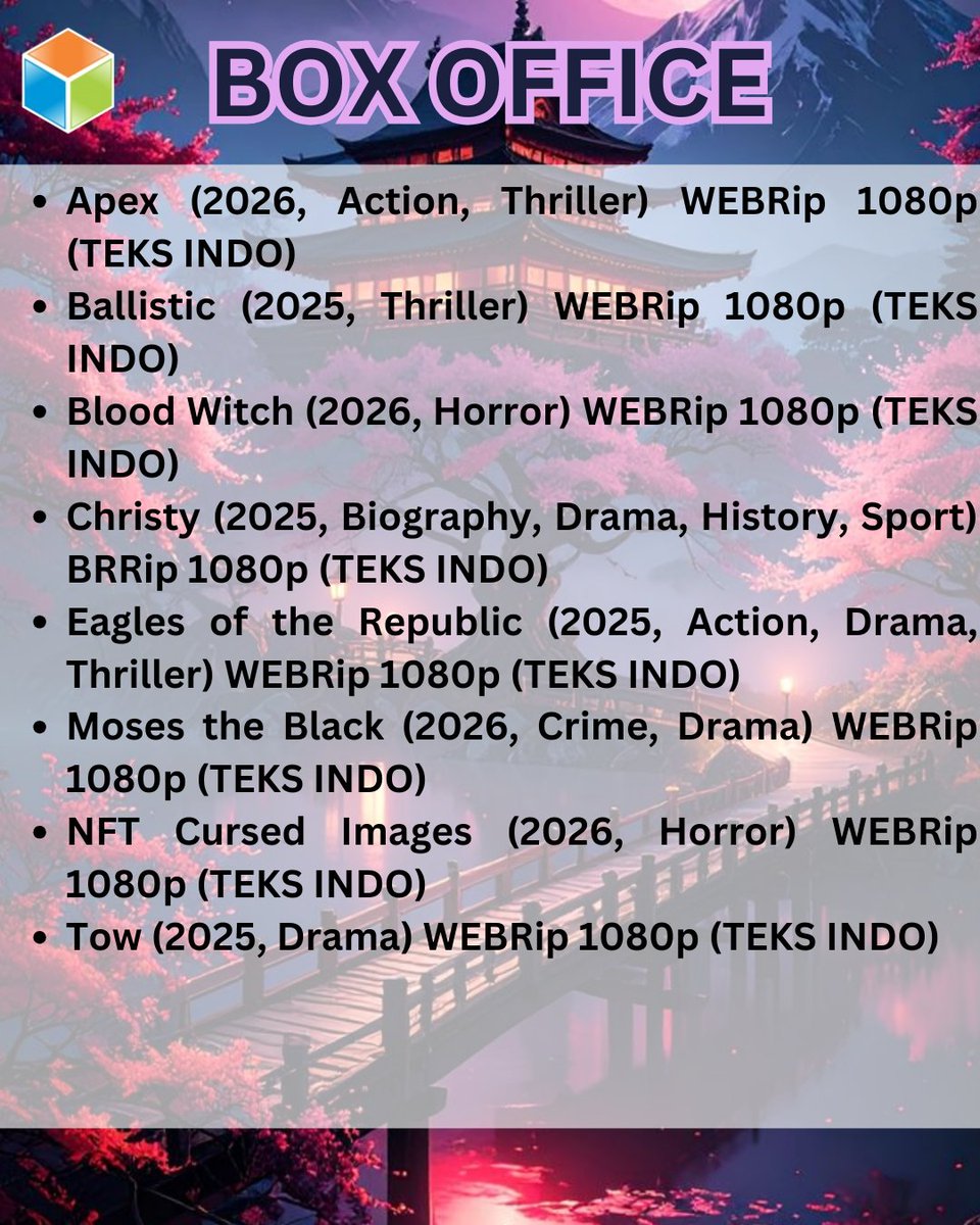 PandoraNet's tweet image. Koleksi terbaru Movie Barat.. Update terus koleksi movie mu guys.. ditunggu kedatangannya di Pandora Net

#warnet #warnetjogja #multimedia #movie #series #serial #korea #jepang #mandarin #dramakorea #anime #dolanjogja #visitjogja #yogyakarta