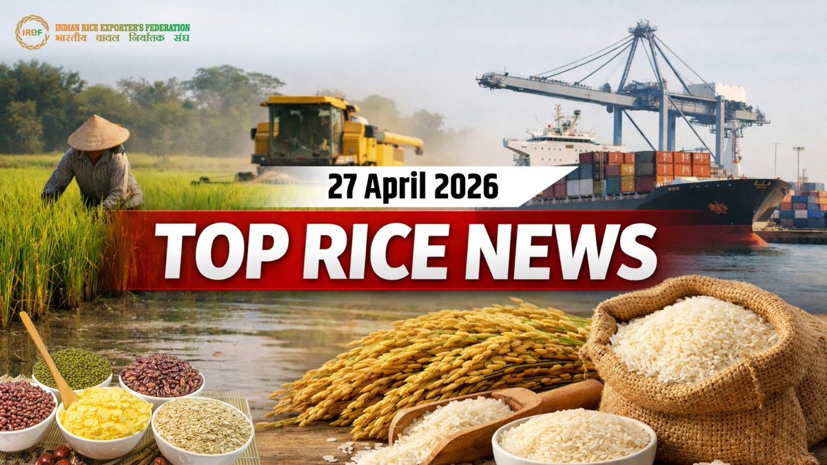 IrefIndia_'s tweet image. #Rice News Today highlights about EU Move To Curb Rice Imports From #India Sparks Demand For Safeguard Measures, Modern machinery boosts rice harvesting and yields in Pakistan’s Larkana and War in Iran drives food crisis 
Link here: iref.net/rice-news/eu-s…