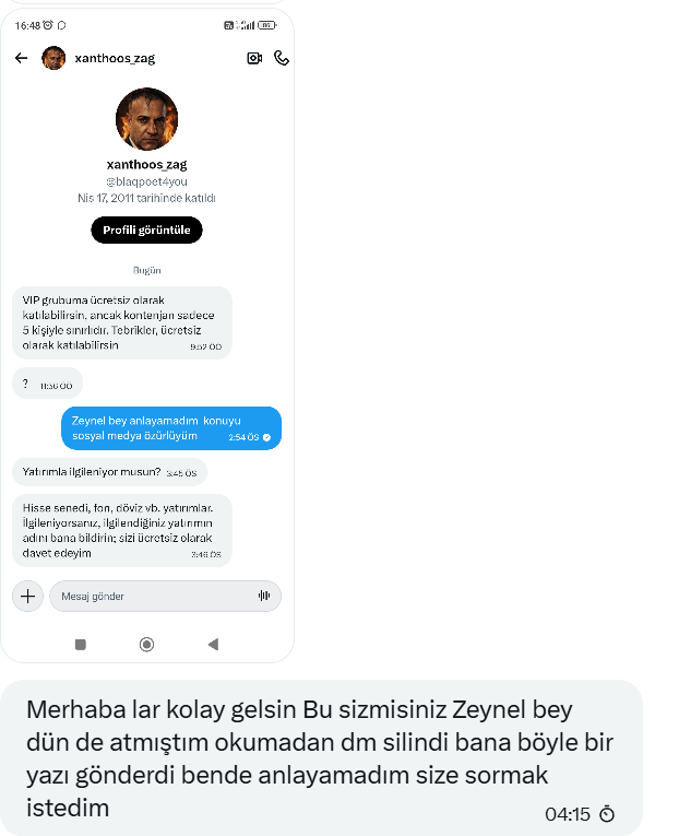 hayır ben değilim