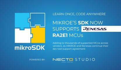 BIS_Infotech's tweet image. MIKROE, the embedded solutions company that dramatically cuts development time by providing innovative hardware and software products based on proven standards has announced that the latest version of its mikroSDK software development kit now...

#Embedded #innovative #MIKROE