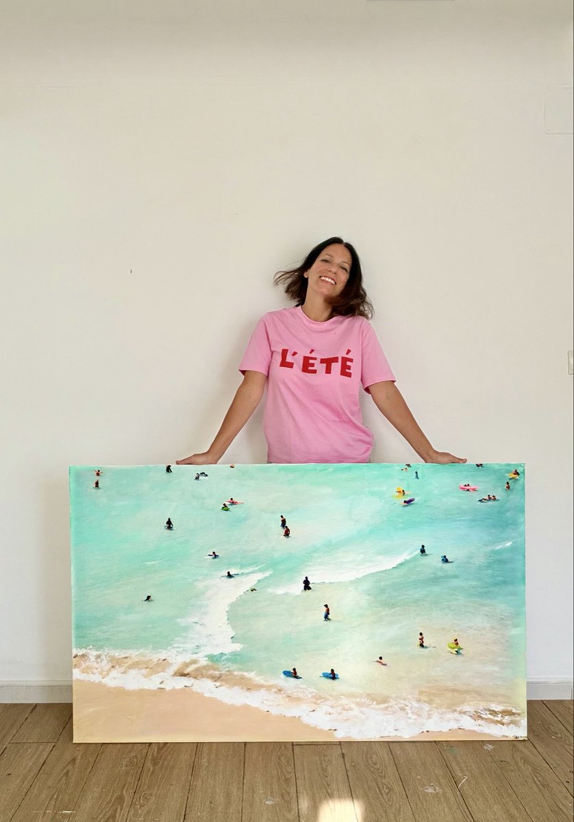 ElGabineteDeLas's tweet image. Casi nunca digo si estoy feliz. Dejo que los cuadros hablen por mí.