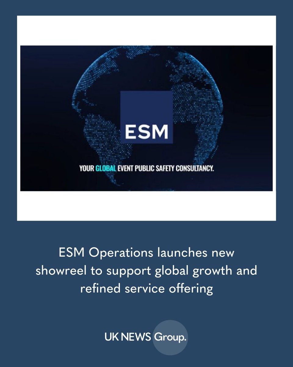OllyAttfield's tweet image. ESM Operations launches new showreel to support global growth and refined service offering

Read more about it here -&amp;gt; shorturl.at/VUEDP

-&amp;gt; #Events #Safety #Showreel #GlobalGrowth #ServiceOffering #UKNG #NorthWest