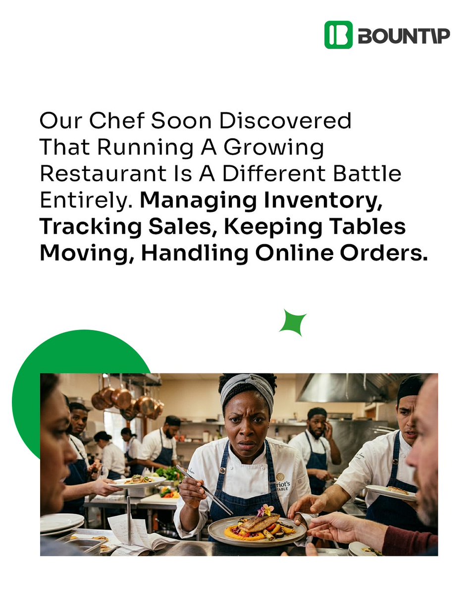 bountipglobal's tweet image. She started with a pot and a dream but now? It’s not just about the food anymore.

There’s inventory, orders, staff, and a dozen other things pulling at you before the first customer even walks in.

#RestaurantLife #FoodBusiness #LagosBusiness #foodpreneur #SmallBusinessGrowth