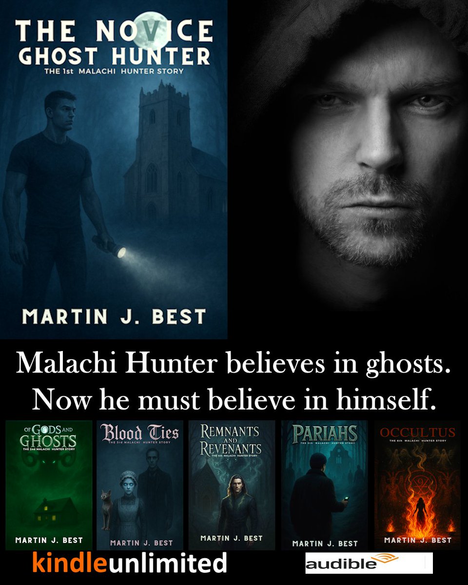 MartinJBest1's tweet photo. A unique character-driven series where dark fantasy meets eerie paranormal phenomena.
Start investigating today with The Novice Ghost Hunter!    
https://t.co/xS4b6WFLMQ
https://t.co/2Yza8TYGzJ
#darkfantasy #supernatural #thrillerbooks #ghoststories https://t.co/AIHiCnWImS