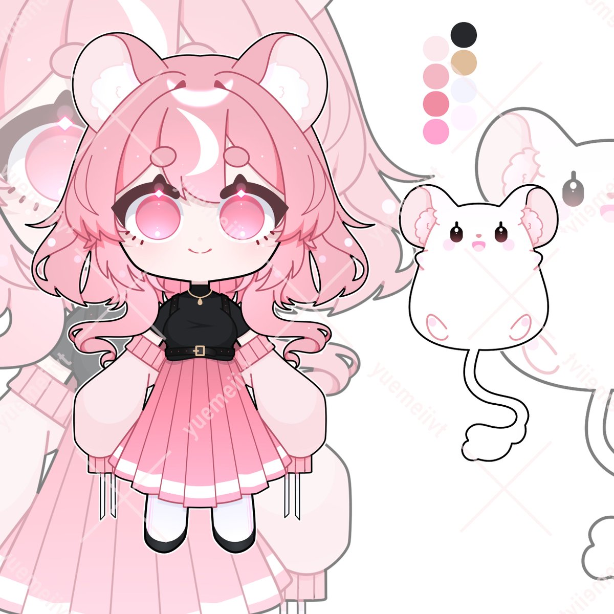 🩷CHIBI SET - ADOPT 019 - HAMSTER 🐹

⌖ 40usd 
⌖ Chibi design + mascot  

⌖ No refunds, check TOS, credit me always🤍
⌖ with commercial use/rights    
♡ + ⟳ 🤍

#openadopt #chibiadopt #characterdesign #ocdesign