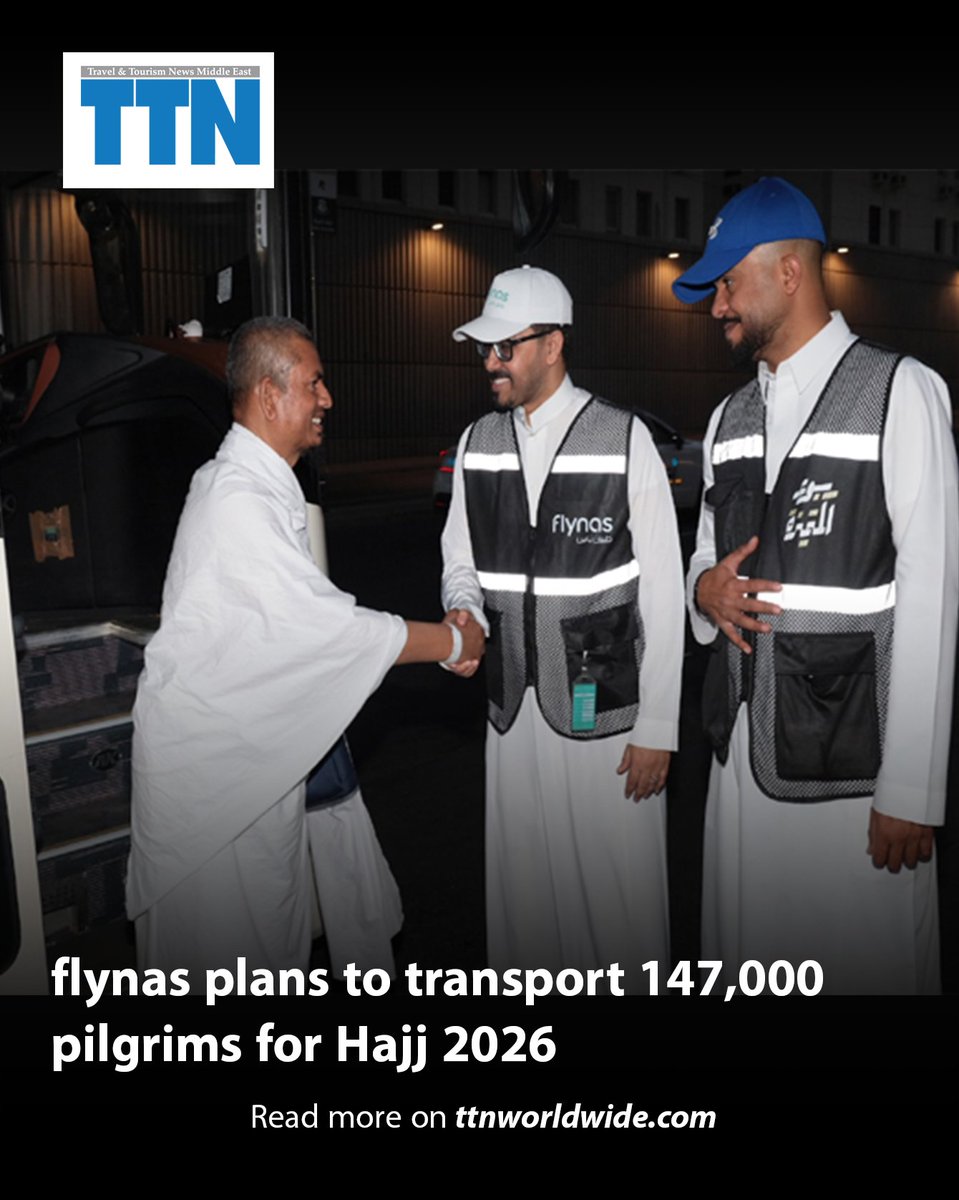 ttnworldwide's tweet image. @flynas announced the start of its operational plan to transport more than 147,000 pilgrims from 18 countries during this year's Hajj season 1447H (2026),

Read more on ttnworldwide.com/ArticleTA/4616…

#TTNews #airlines #flights #ME