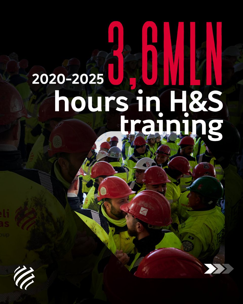 Webuild_Group's tweet image. 🛡️👷‍♀️👷The #HEALTH and #SAFETY of our people is at the heart of our daily operations. #Webuild has always been committed to ensuring the protection and well-being of its workforce. For the Group, investing in safety is a shared asset for our people, supply chain, and partners.