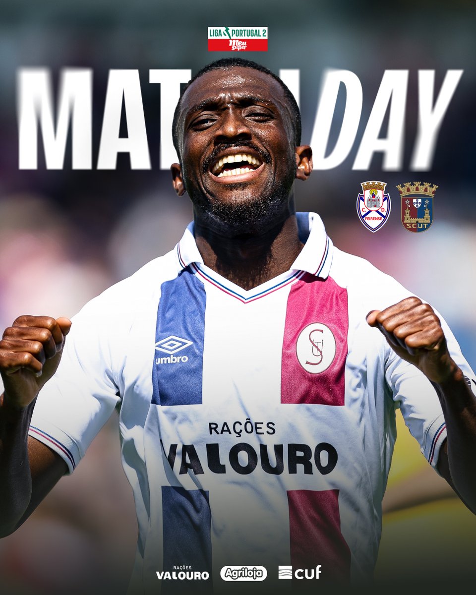 scu_torreense's tweet photo. 🔥𝐌𝐚𝐭𝐜𝐡 𝐃𝐚𝐲🔥
🆚 CD Feirense (F)
🏆 #LigaPortugal2MeuSuper - 31.ª Jornada
🏟 Estádio Marcolino Castro
📅 18h00
📺 Sport TV1

#PaixãoAzulGrená #SouTorreense #CDFSCUT https://t.co/SL1Gf6SyW2