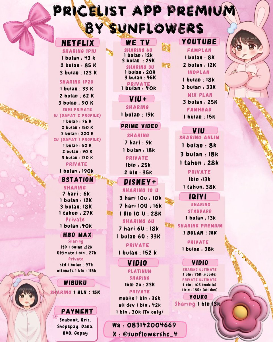 Sunflowhc // fsr on WA/Apipi prem/ cek gtc 1k tweet media