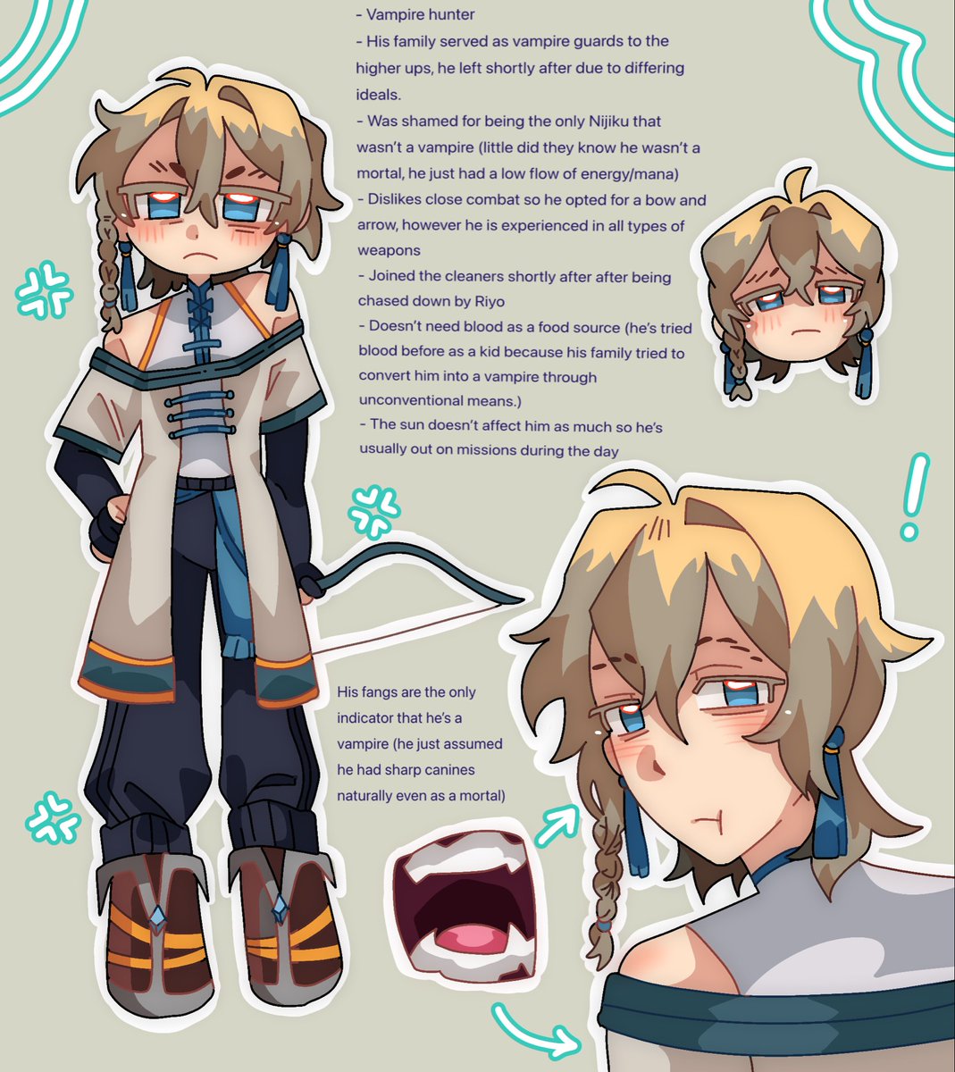 Vampire hunter au, jabber will be next
#zanka