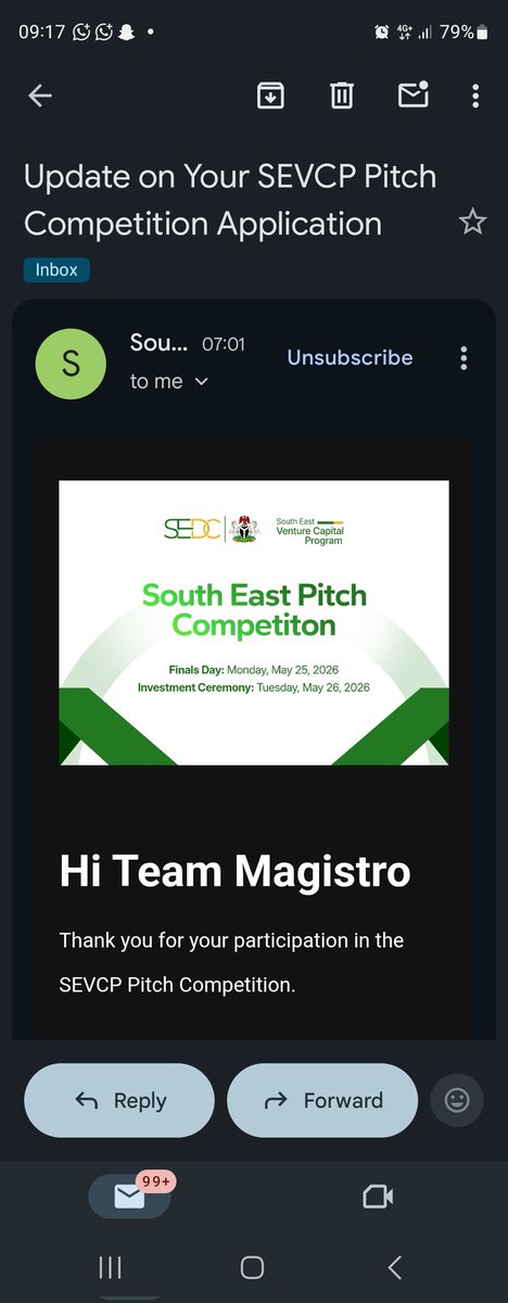 MagistroEdtech's tweet photo. Sadly,  our startup was rejected to push towards phase 2 of @SEVCP_SEDC pitch competition 

Thanks for the Opportunity @markokoyeII @SEDCgov https://t.co/6Bar7npvjj