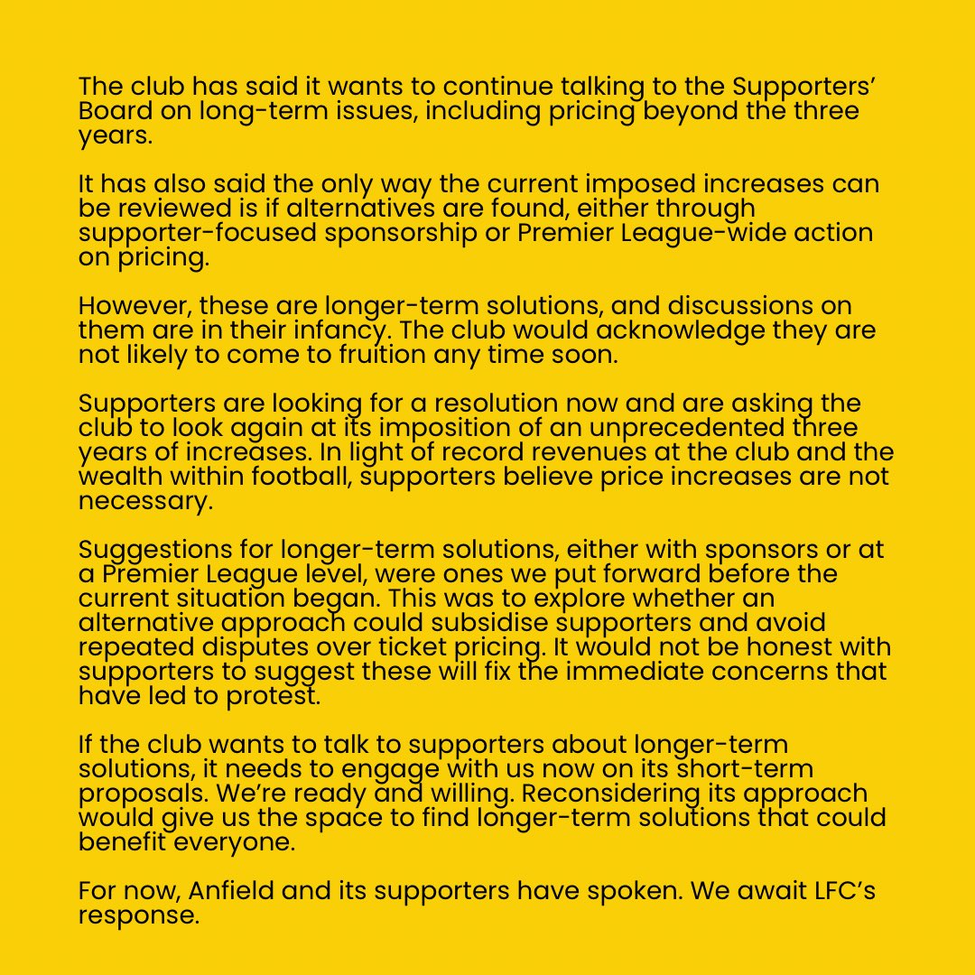 Liverpool FC Supporters Board tweet media