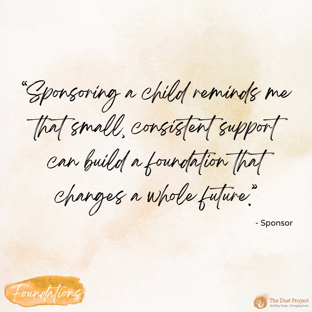 the_dustproject's tweet photo. Every lasting change begins with someone who chooses to show up.

This month, we’re spotlighting a few people who have helped us build foundations that last - one home, one child, one act of generosity at a time. https://t.co/zVuutEeH0w