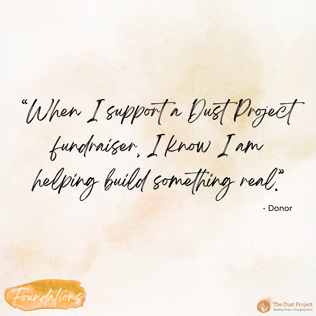 the_dustproject's tweet photo. Every lasting change begins with someone who chooses to show up.

This month, we’re spotlighting a few people who have helped us build foundations that last - one home, one child, one act of generosity at a time. https://t.co/zVuutEeH0w