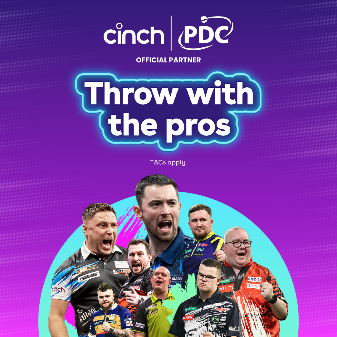 cinchuk's tweet photo. 🎯 Throw darts with the world's best players
🍿 Get tickets to the @OfficialPDC Premier League Finals Night at The O2
🛏️ Enjoy a 2-night hotel stay in London

It's your final chance to enter our Throw With The Pros competition - don't miss out!

https://t.co/6EXMrDExDP

#darts #premierleaguedarts #cinch