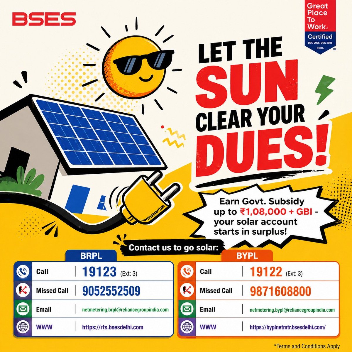 BSES Delhi tweet media