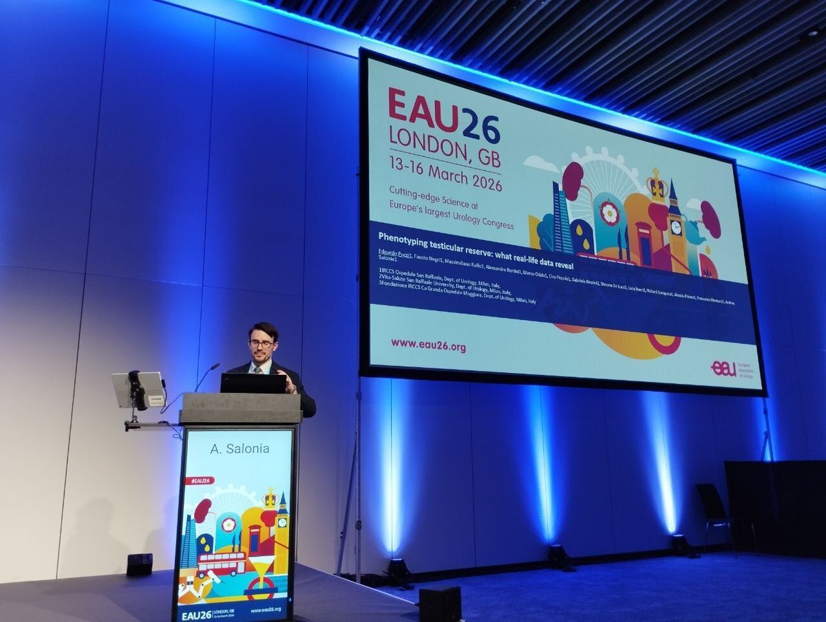 yoursexmedjour's tweet photo. At #EAU26, @edoardopozziMD reported that testicular volume was the strongest real-world predictor of compromised spermatogenic reserve. @Uroweb @SanRaffaeleMI
More on testicular function: https://t.co/4AciTdq2aF
#IJIR #Urology #MaleInfertility #Andrology #TesticularFunction https://t.co/YN2Eh4DfJZ
