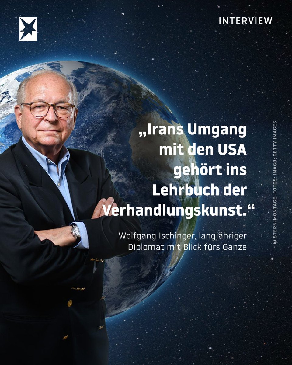 sternde's tweet image. Wolfgang Ischinger ist einer der erfahrensten deutschen Diplomaten. Er erklärt, warum Gespräche mit dem #Iran extrem schwierig sind – und warum die #USA dem nicht gewachsen sind: trib.al/w7SfsXd