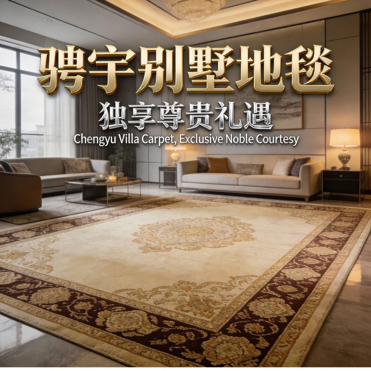 CRCcarpet's tweet image. 骋宇别墅地毯，独享尊贵礼遇
Chengyu Villa Carpet, Exclusive Noble Courtesy
#ChengyuCarpets #Carpet #VillaCarpet #Woolcarpet