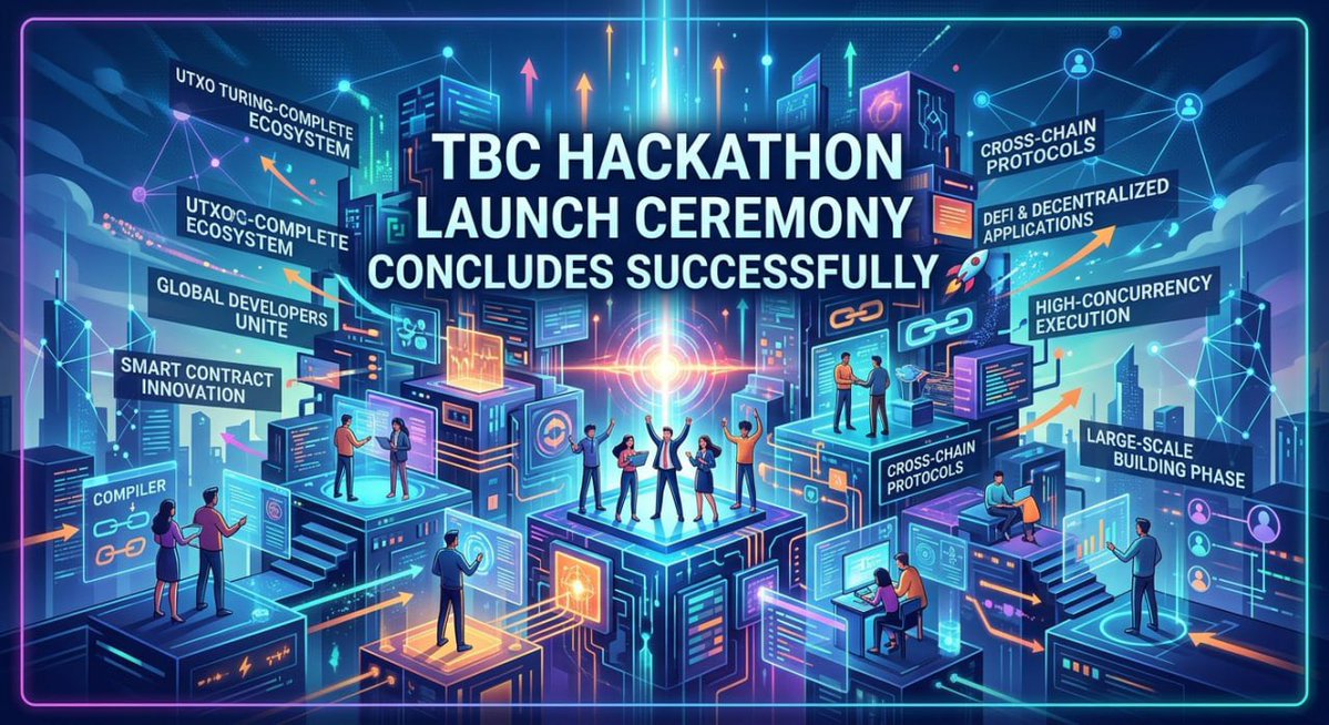 TBC Hackathon Launch Ceremony Concludes Successfully 🚀

This hackathon was open to developers worldwide, centered on deep co-creation within the UTXO Turing-complete ecosystem. From smart contract development and cross-chain protocol design, to DeFi infrastructure and on-chain