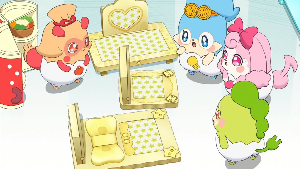 Oshapillowthree's tweet photo. #今日は何の日 #ここたま #cocotama #ここたま１０周年 
今日２０２６年４月２８日はヒミツのここたま３０話「ピンコとレンジ、ここで生まれました！」放送から１０年です。👛🖌️

ある日、野菜やお米の宅配物に入ってたたまごからピンコの声が！！
ラキたまたちとピンコたちは今回が初対面ですね。 https://t.co/feRSaQZ5cv