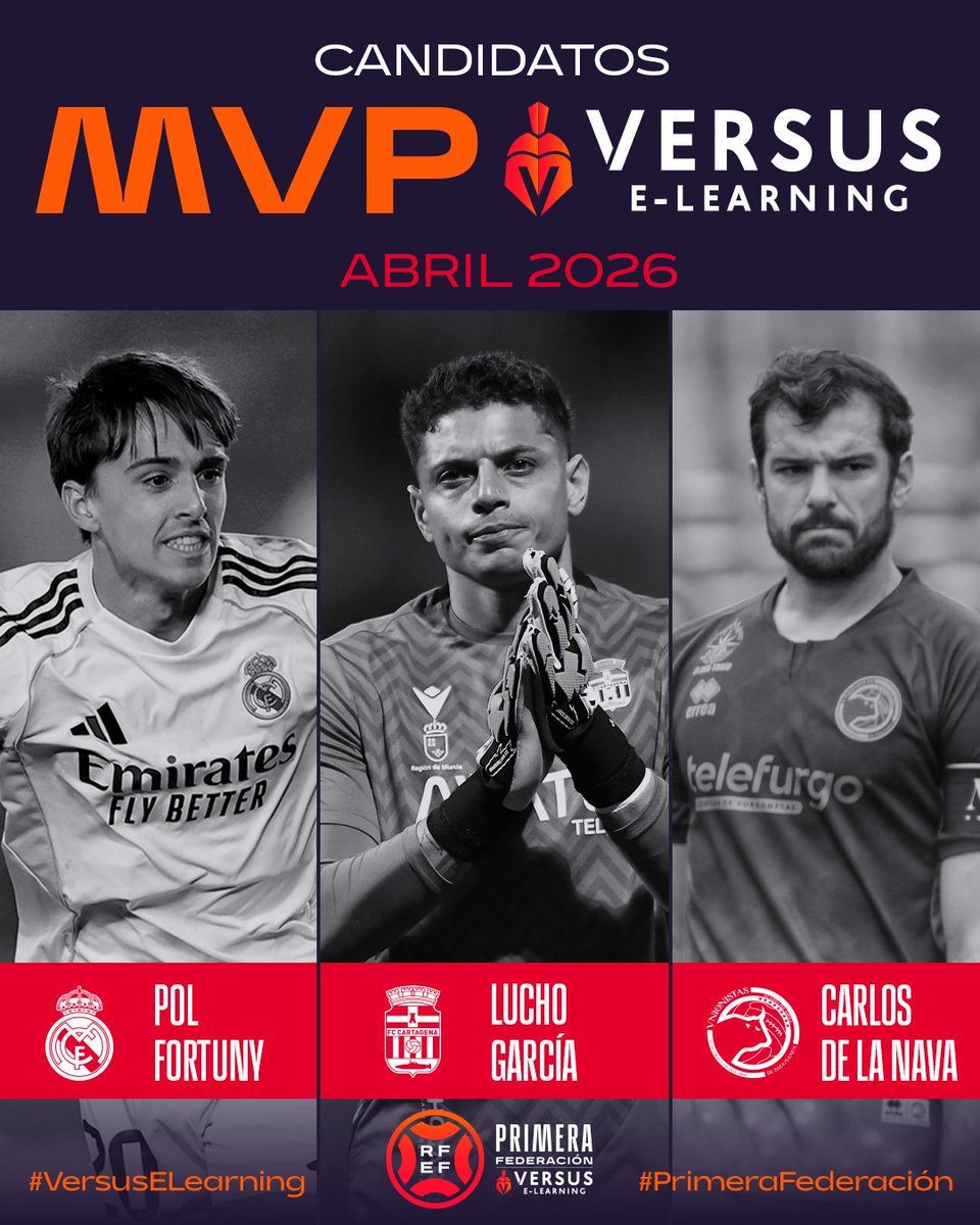 El 𝗠𝗩𝗣 𝗱𝗲𝗹 𝗺𝗲𝘀 𝗱𝗲 𝗮𝗯𝗿𝗶𝗹 debe ser...

🗳️ 𝗩𝗼𝘁𝗮 por tu favorito en el siguiente enlace: …primerafederacion.versuselearning.com

🏆 Un premio de <a href="/versuselearning/">Versus e-Learning Group</a>.

#PrimeraFederación | #VersusELearning