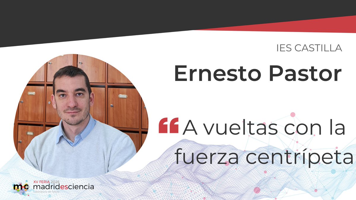 madrimasd's tweet photo. 👨‍🔬Ernesto Pastor, del IES Castilla, nos enseña que no hacen falta grandes recursos para aprender física: impresoras recicladas y piezas 3D desmontan los secretos de la fuerza centrípeta y el movimiento circular

👉 https://t.co/8nV7JAFG2Z https://t.co/OSwfyJhmlq