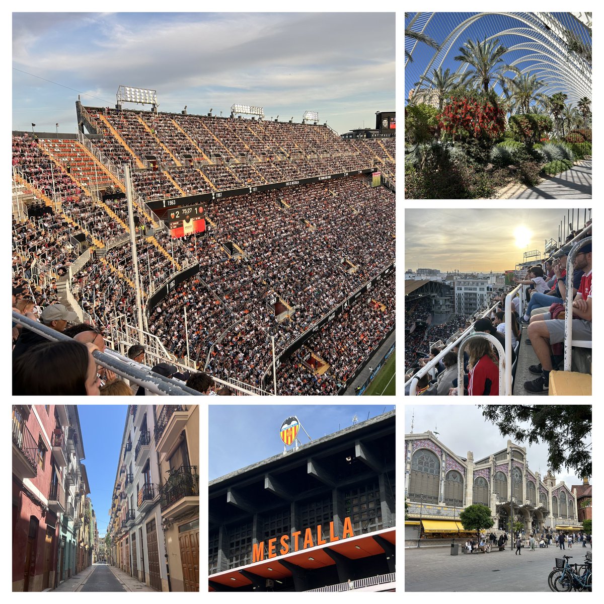 richarddebie's tweet photo. Valencia, daar kun je de vrouw prima mee naar toe nemen 😉🇪🇸☀️👌🏼⚽️🦇🏟️ https://t.co/8idVQ0vX4X
